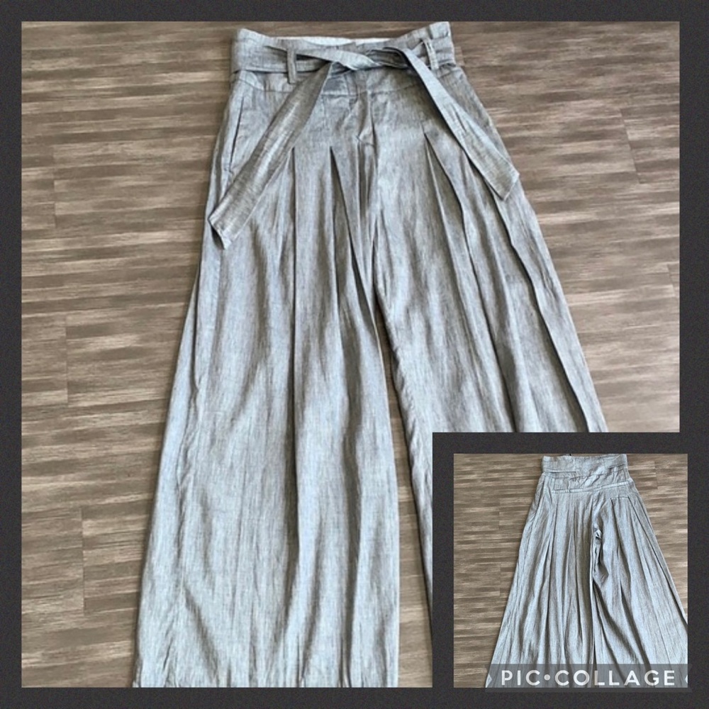 NWOT- L.A.M.B. Cross Dyed Linen Blend Pant 10 - Picture 3 of 11